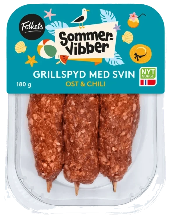 Grillspyd Chili Cheese 180g Folkets