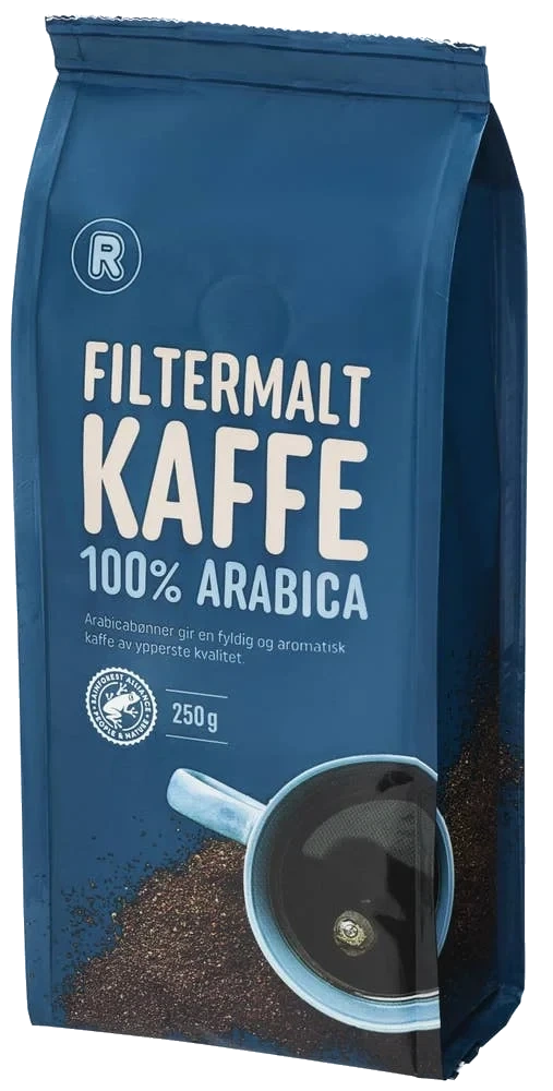 Filtermalt kaffe 100% Arabica, 250 g