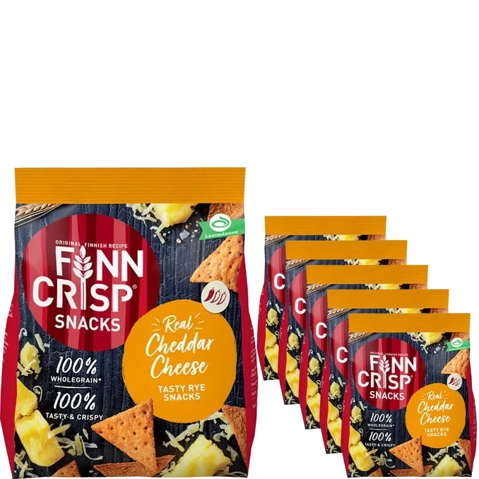Rye Snacks Cheddar Cheese 5-pack