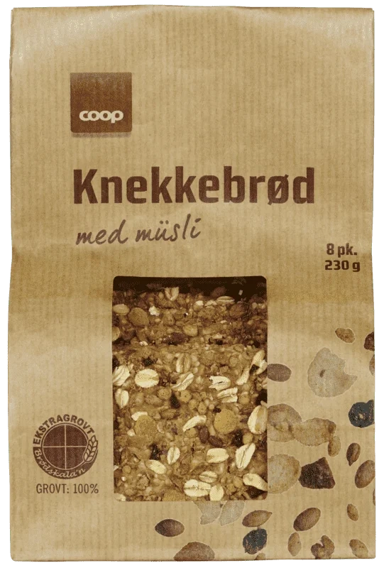 Coop Knekkebrød med Müsli 230g