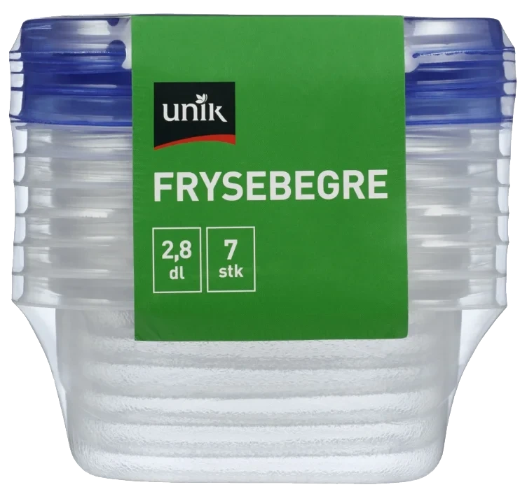 Frysebeger 2,8dl 7stk Unik