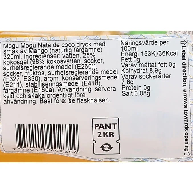 MOGU MOGU Mangodryck Nata De Coco