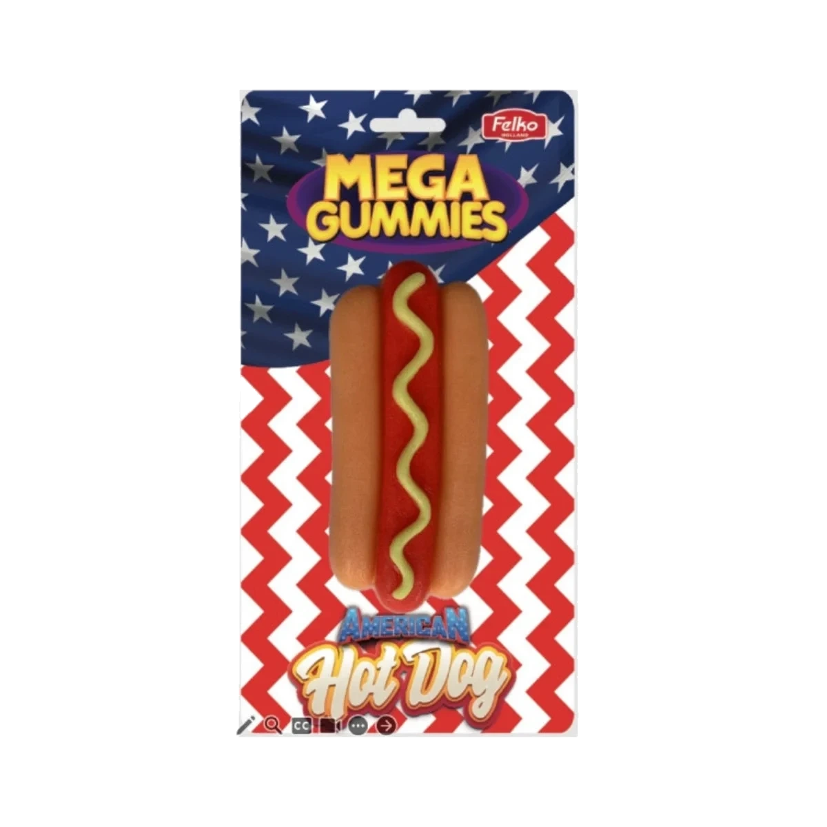 Mega Gummies American Hotdog 120 g