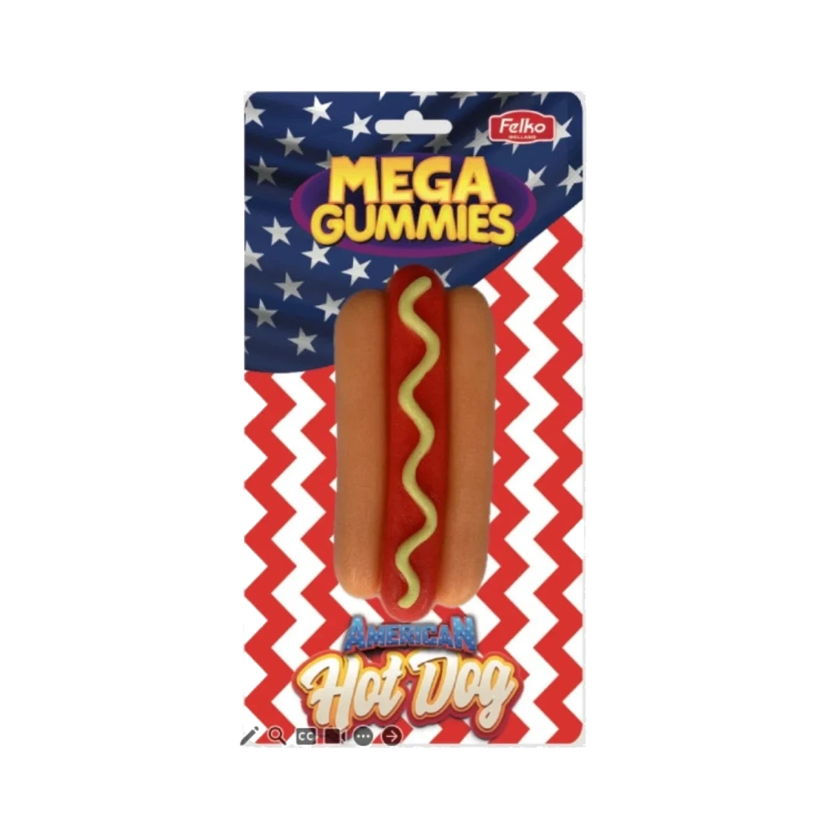 Mega Gummies American Hotdog 120 g