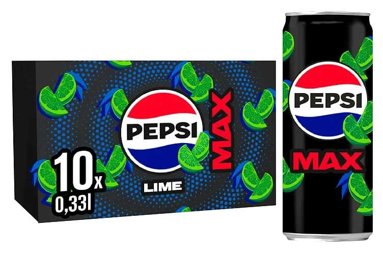 Pepsi Max Lime 0,33lx10 boks