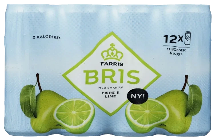 Farris Bris Pære&Lime 0,33lx12 boks