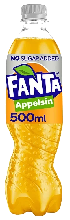 Fanta Appelsin Zero 0,5l flaske