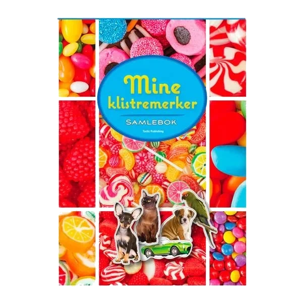Klistremerkealbum - Rød