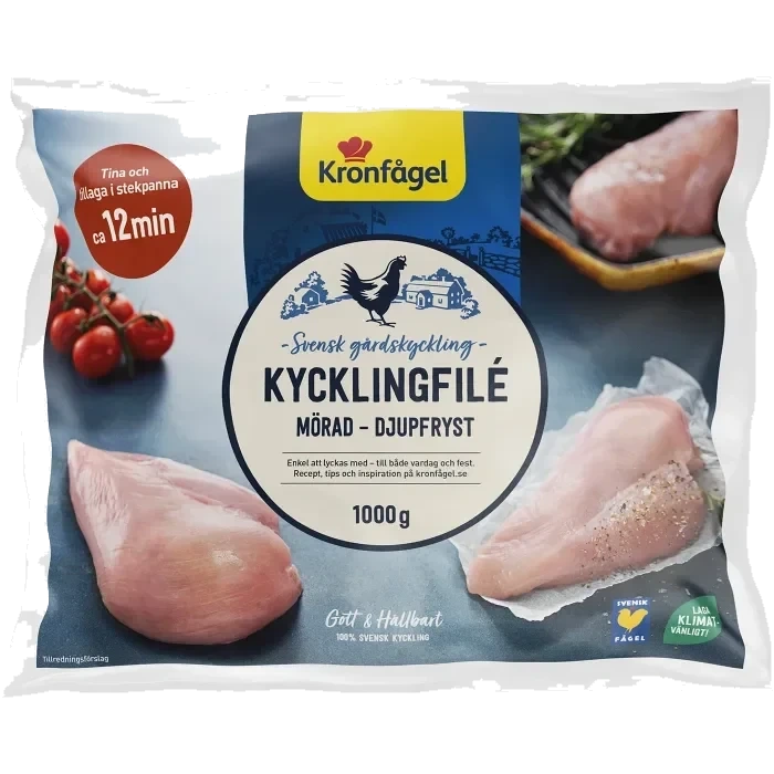 Kycklingfilet Mørnet 1kg Kronfågel