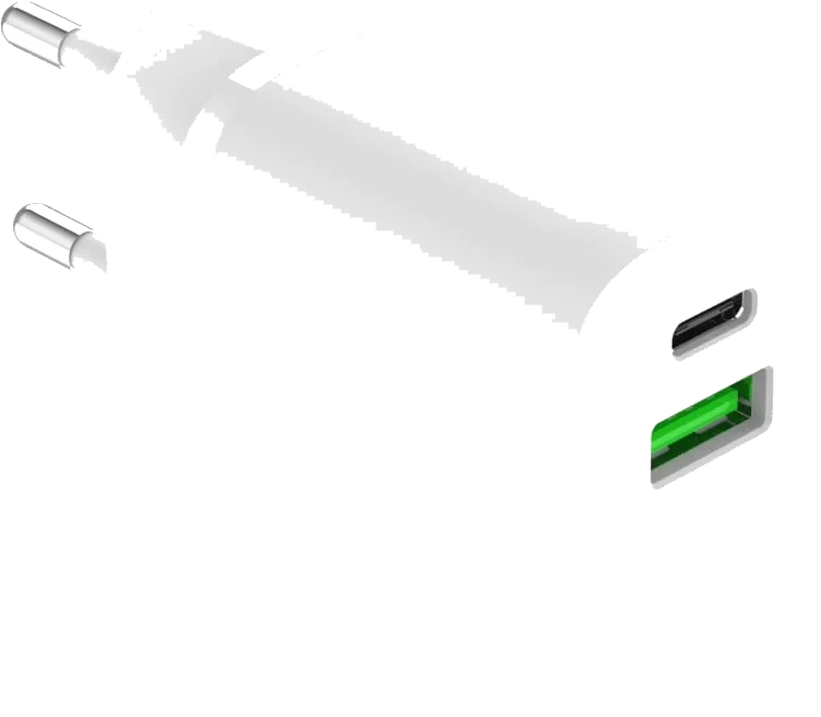 Hurtiglader For Vegg Type - Usb 3,0 - Usb C Pd
