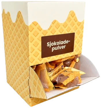 Sjokoladepulver 10gr Displayboks