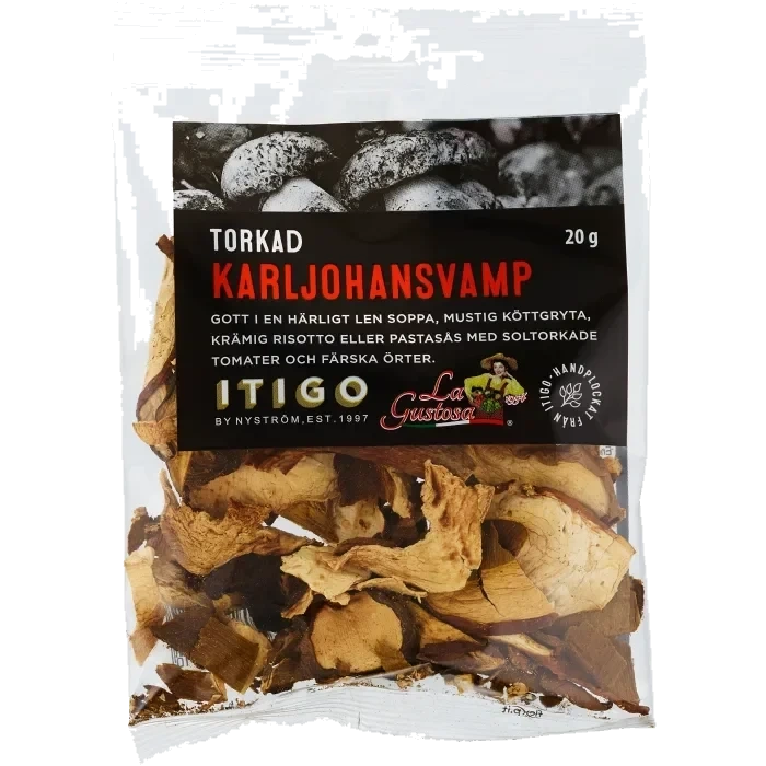Karl Johan-svamp torkad Klass 1
