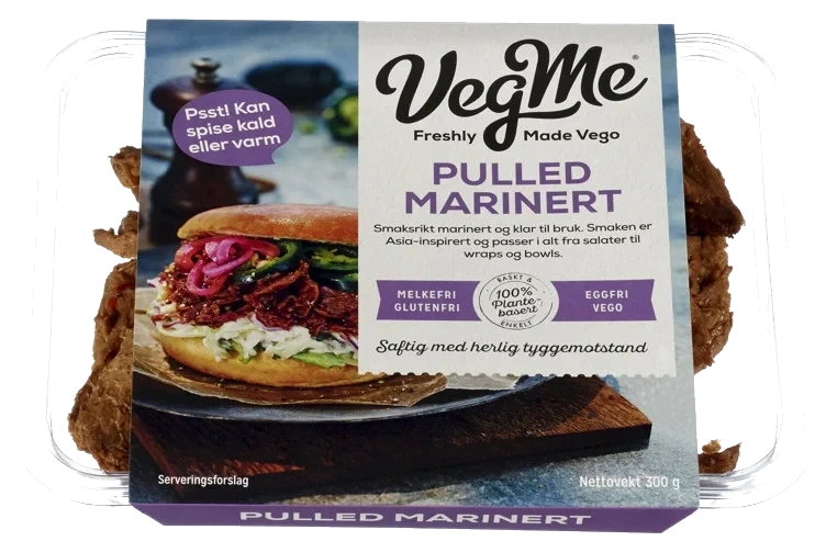 Pulled Marinert 300g Vegme