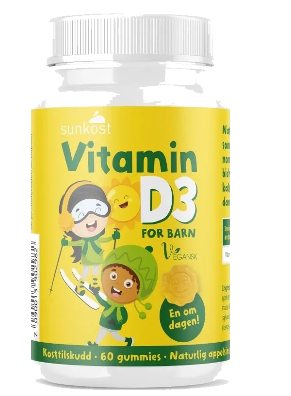 Sunkost Vitamin D3 for barn