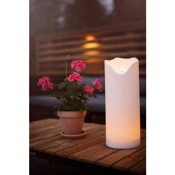 LED Blockljus Flamme Grand 16x40cm