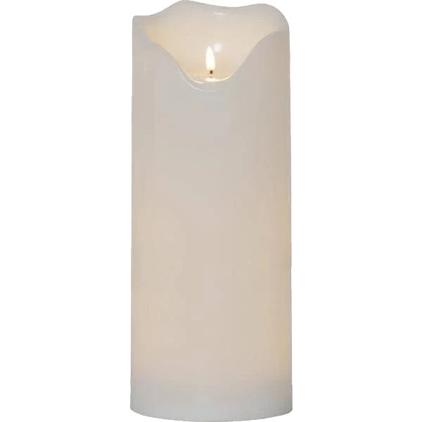 LED Blockljus Flamme Grand 16x40cm
