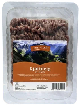 Kjøttdeig av Storfe 400g Edelgard
