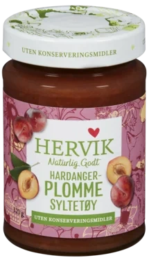 Hervik Hardangerplommesyltetøy 320g