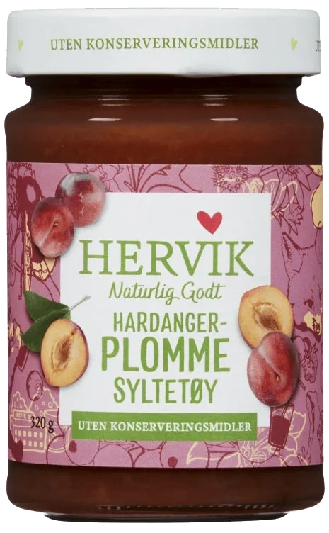 Hervik Hardangerplommesyltetøy 320g