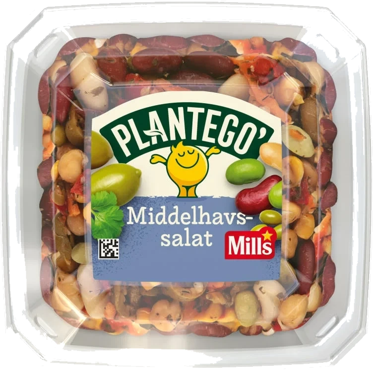 Middelhavsalat Bønne&Oliven 300g Planteg