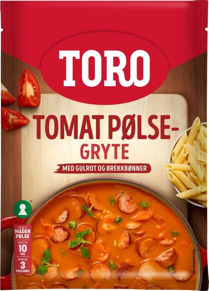 Tomat pølsegryte
