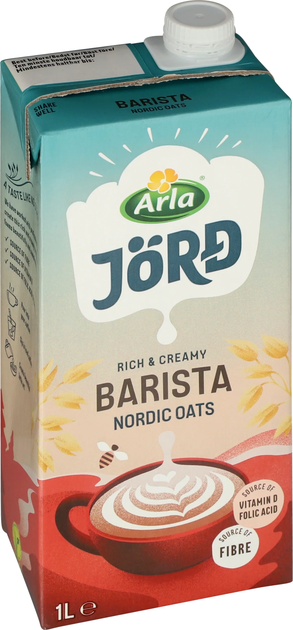 Havre barista m lång hållbarhet 3% 1 liter