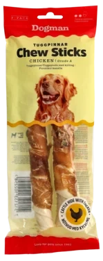 Tyggerull Tynne Kylling 2pk Dogman