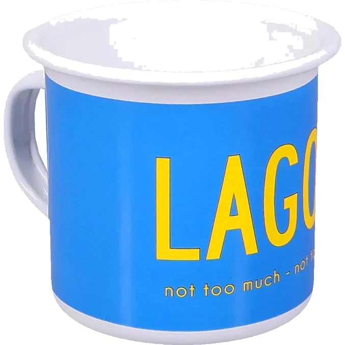 Lagom Emaljmugg Blå & Gul
