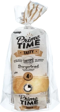 Coop Prime Time Tasty Burgerbrød 320g