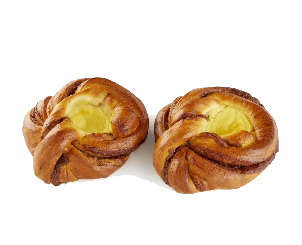 Kanelsnurrer med vaniljekrem