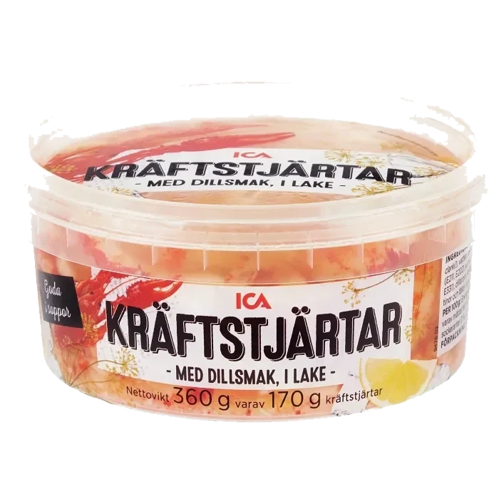 Kräftstjärtar i lake 170g ICA