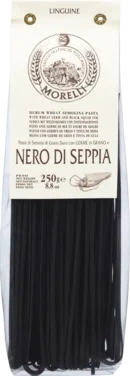 Linguine Pasta m/Blekksprutblekk 250g Morelli