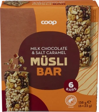 Muesli Bar, Choco Salted Caramel 6. Pack