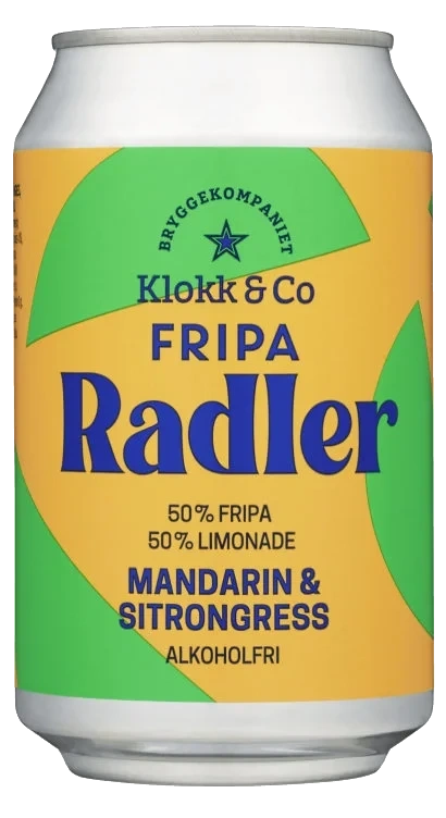 Fripa Radler Mandarin 0,33l boks Klokk&Co