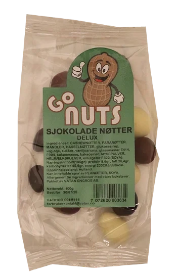Go Nuts Sjokoladenøtter 100g