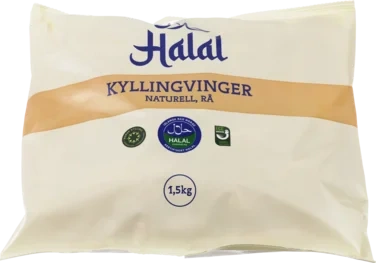 Halal Rå Kyllingvinger 1.5kg