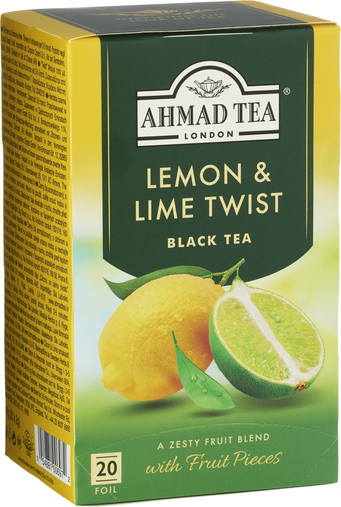Svart te Lemon & lime twist 20-pack
