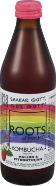 Kombucha Bringebær og Sitrontimian