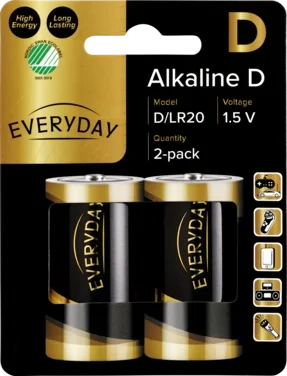 Everyday D Lr20 Batteri 2pk