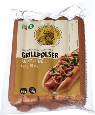 Dsh Grillpølser 600g		