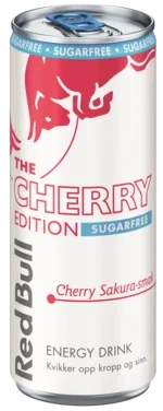 Red Bull Energidrikk Sukkerfri Edition Cherry Sakura-smak 250ml
