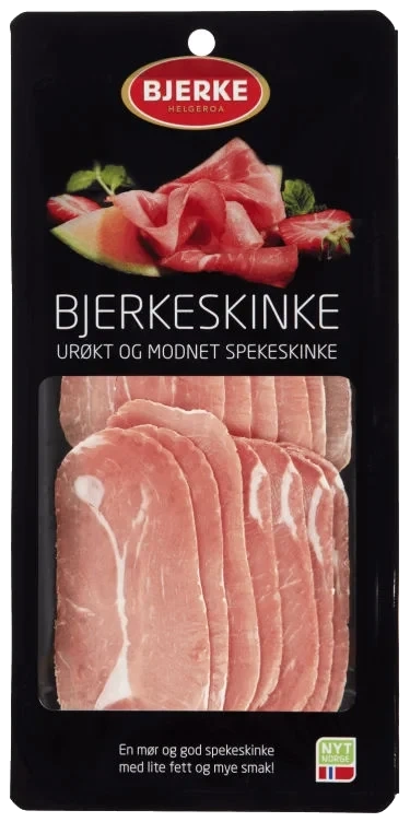 Bjerkeskinke Urøkt Speket 80g Bjerke