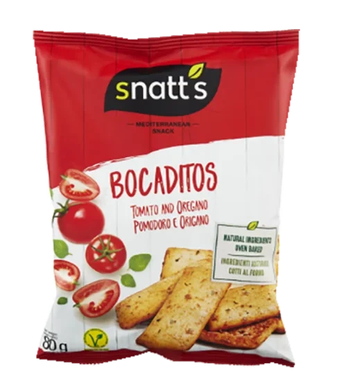 Bocaditos Tomat & Oregno 80g