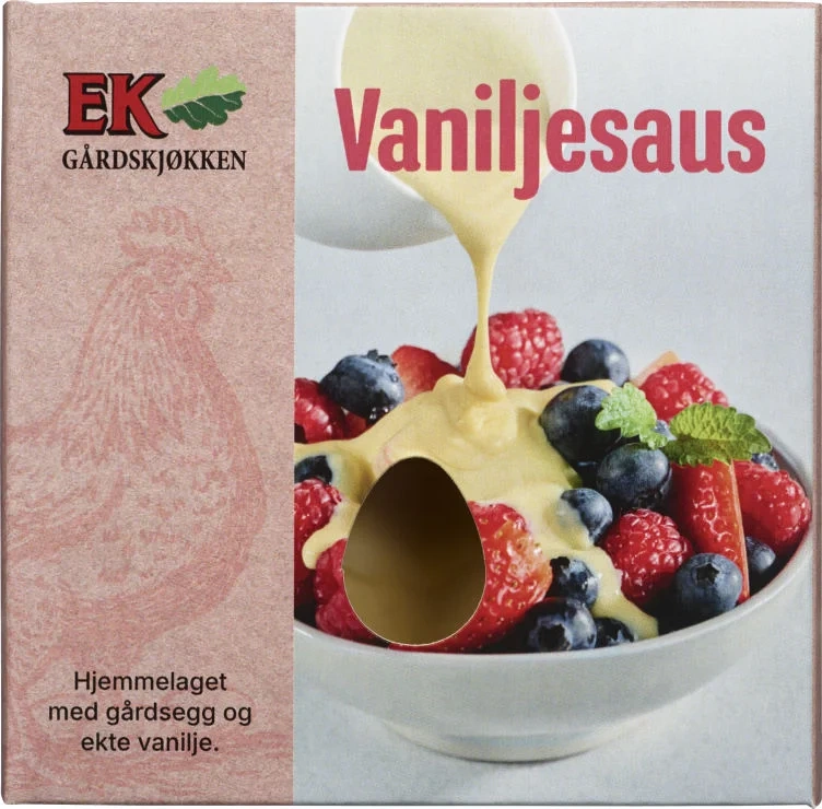 Vaniljesaus Ekte Hjemmelaget 190g Ek Gård