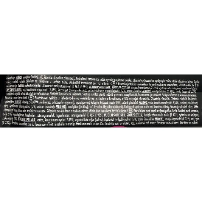 Proteinbar Kreatin White-Choco-Strawberry 12-pack