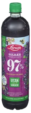 Solbærsaft Utan Tilsett Sukker 0.9l