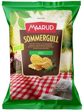 Potetgull Dill Grovrifla 200g Maarud