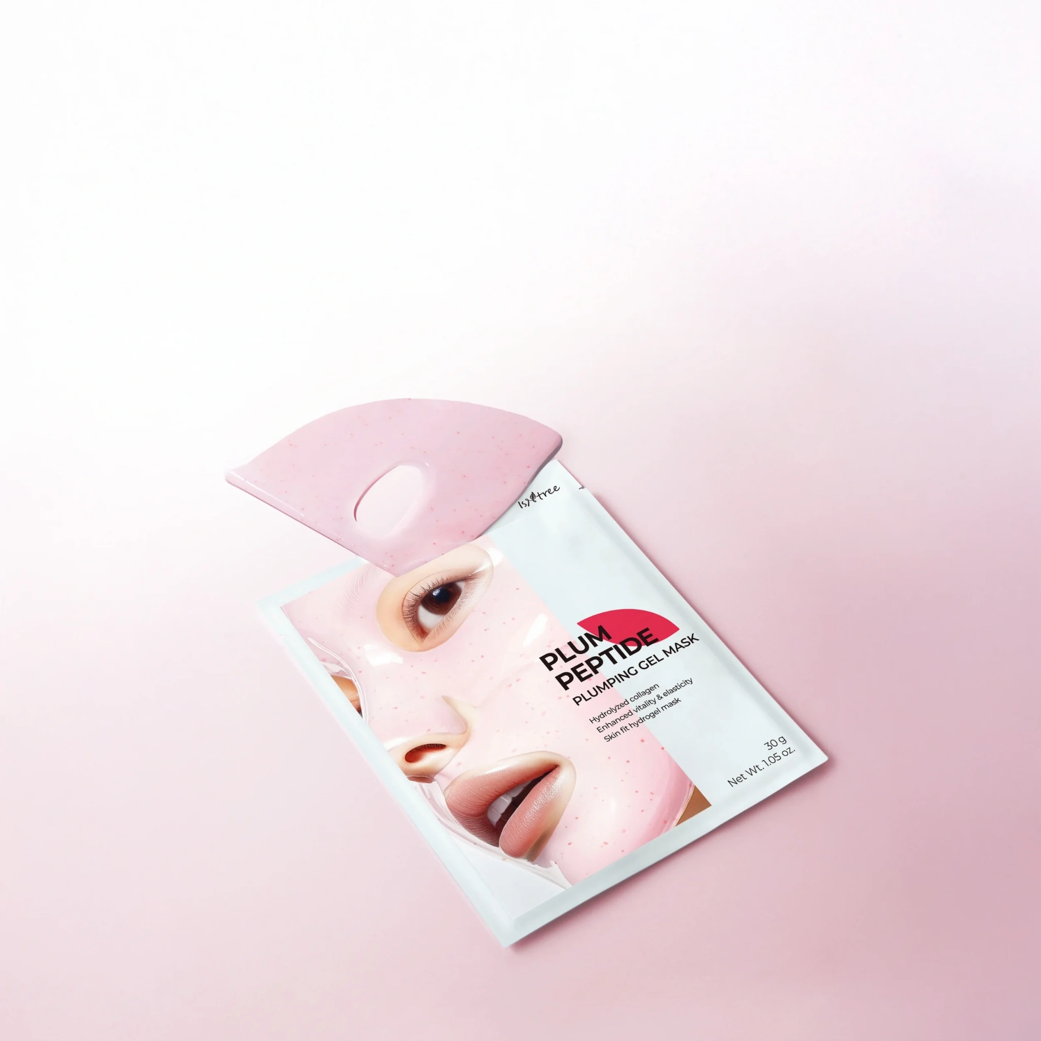 Isntree Plum Peptide Plumping Gel Mask, 4 stk.
