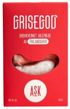 Grisegod Julepølse Grovkvernet av Utegris