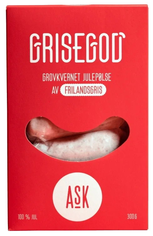 Grisegod Julepølse Grovkvernet av Utegris